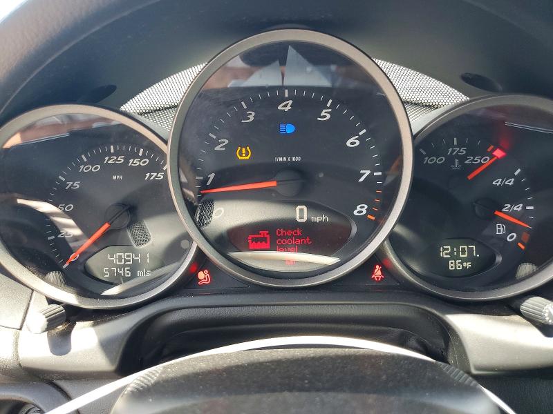 2009 Porsche Boxster VIN WP0CA298X9S710149 COPART salvage auction — FRONT END, Ny - Mv-907A Salvage Certificate, sold $4,550 on 2026-07-15 (photo 9)