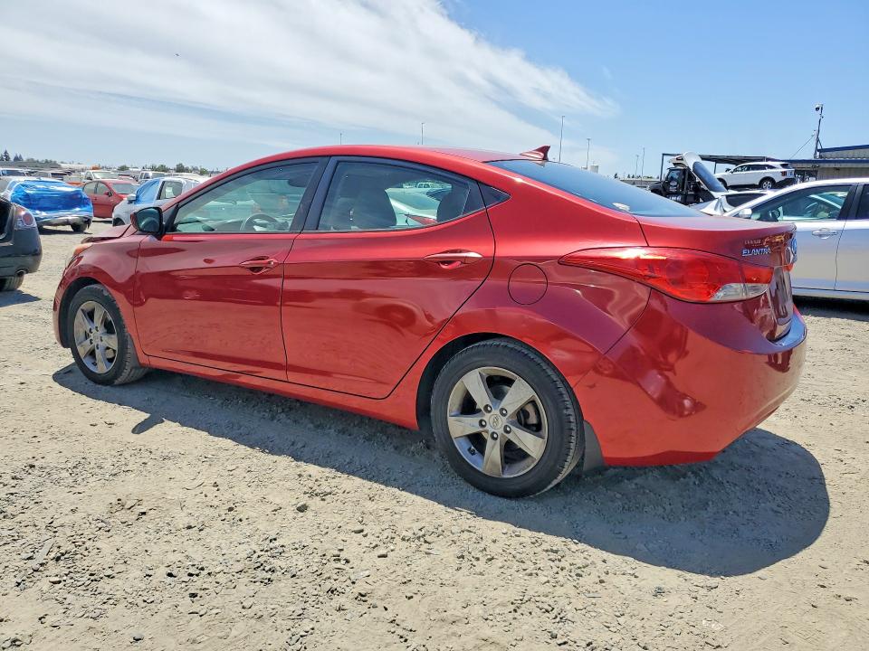 2013 Hyundai Elantra VIN KMHDH4AE8DU631861 COPART salvage auction — FRONT END, Ca - Salvage Certificate, sold $1,300 on 2026-07-09 (photo 2)