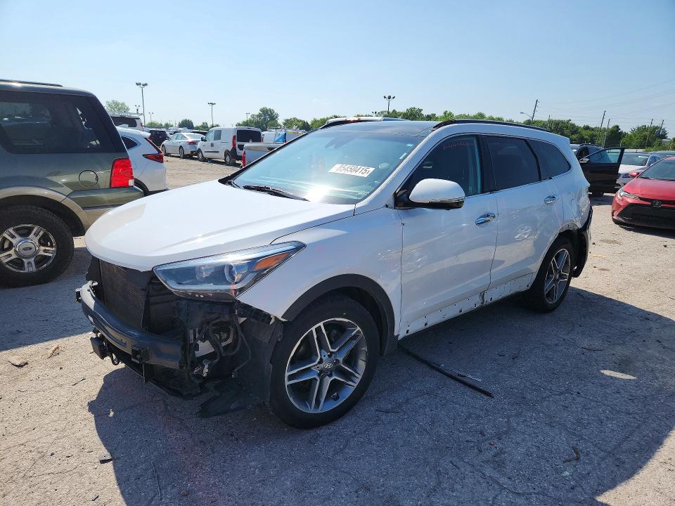 2017 Hyundai Santa fe VIN KM8SRDHF7HU234733 COPART salvage auction — FRONT END, In - Cert Of Title-Salvage Title, sold $350 on 2026-07-24 (photo 1)