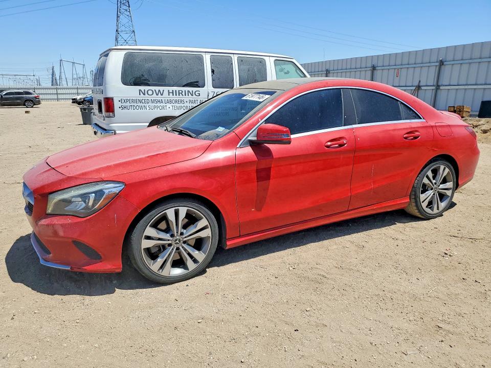 2019 Mercedes-benz Cla-klasse VIN WDDSJ4EB8KN775293 COPART salvage auction — SIDE, TX - DIS/DLR/EXP ONLY CLEAN TITLE, sold $4,000 on 2026-08-12 (photo 1)