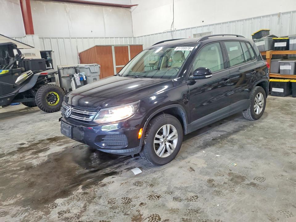 2017 Volkswagen Tiguan VIN WVGBV7AX7HK021678 COPART salvage auction — FRONT END, Ny - Mv-907A Salvage Certificate, sold $3,050 on 2026-08-12 (photo 1)