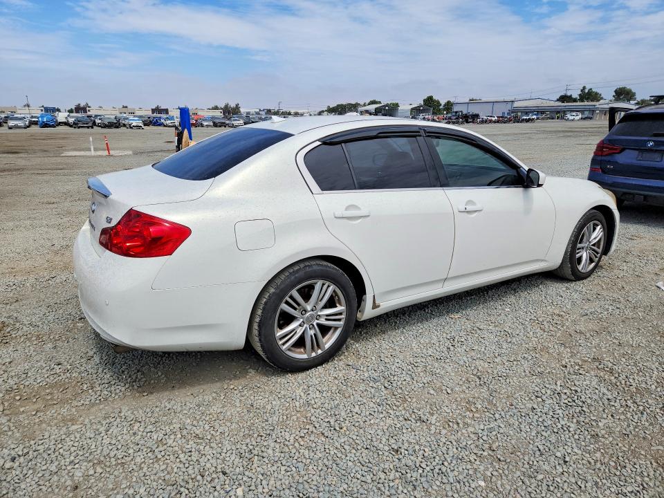 2012 Infiniti G37 VIN JN1CV6APXCM623185 COPART salvage auction — WATER/FLOOD, CA - CERT OF TITLE-SALVAGED, sold $1,200 on 2026-07-17 (photo 3)