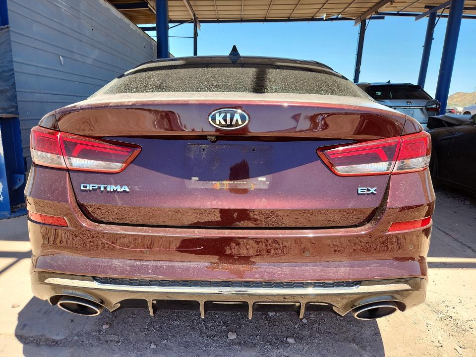 2019 Kia Optima VIN 5XXGU4L11KG318354 COPART salvage auction — FRONT END, Az - Cert Of Title - Salvage, sold $3,650 on 2026-07-09 (photo 6)
