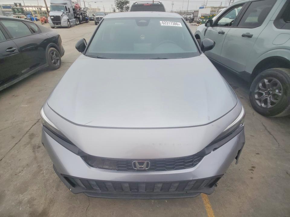 2025 Honda Civic VIN 19XFL2H82SE004276 COPART salvage auction — FRONT END, Ca - Salvage Certificate, sold $8,300 on 2026-07-29 (photo 5)
