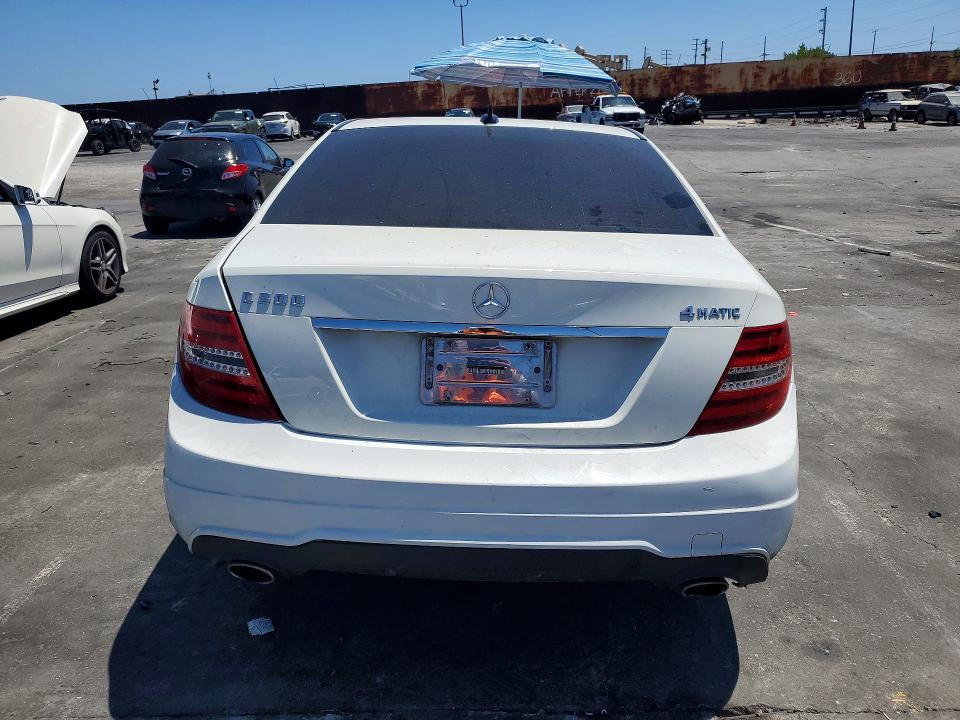 2012 Mercedes-benz C-klasse VIN WDDGF8BB0CF920180 COPART salvage auction — FRONT END, Ca - Dis/Dlr/Exp Only Clean Title, sold $975 on 2026-07-25 (photo 6)