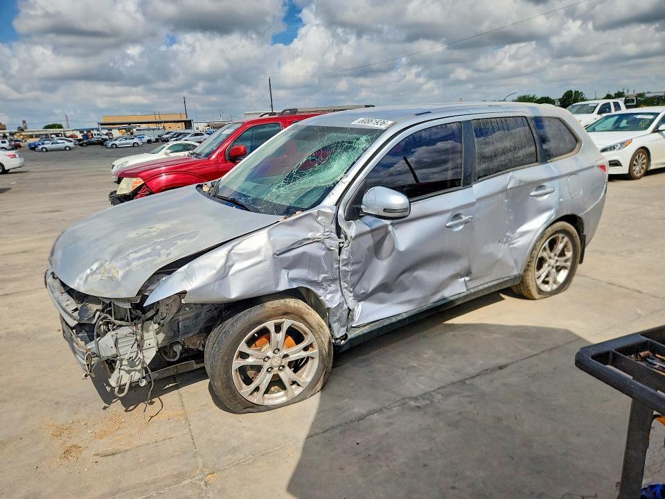 2014 Mitsubishi Outlander VIN JA4AD3A37EZ001842 COPART salvage auction — FRONT END, Tx - Salvage Vehicle Title, sold $925 on 2026-07-27 (photo 1)
