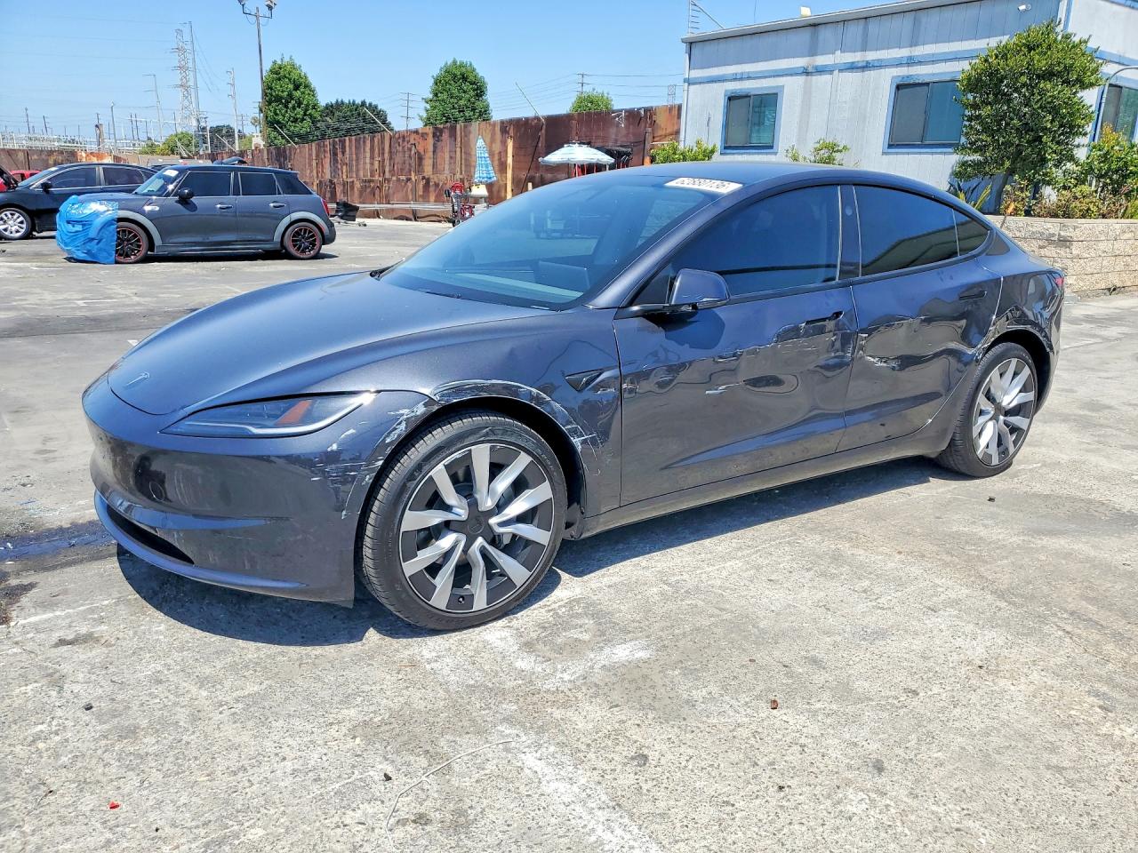 2025 Tesla Model 3 VIN 5YJ3E1EA7SF033801 — COPART salvage auction photo