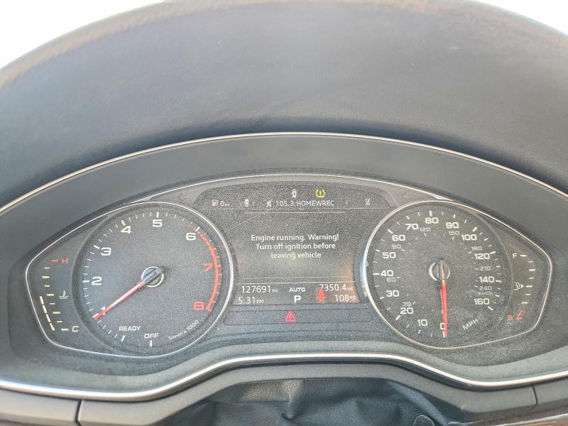 2019 Audi A5 VIN WAUANCF53KA062741 COPART salvage auction — FRONT END, Wv - Certificate Of Title (P), sold $3,300 on 2026-07-23 (photo 9)