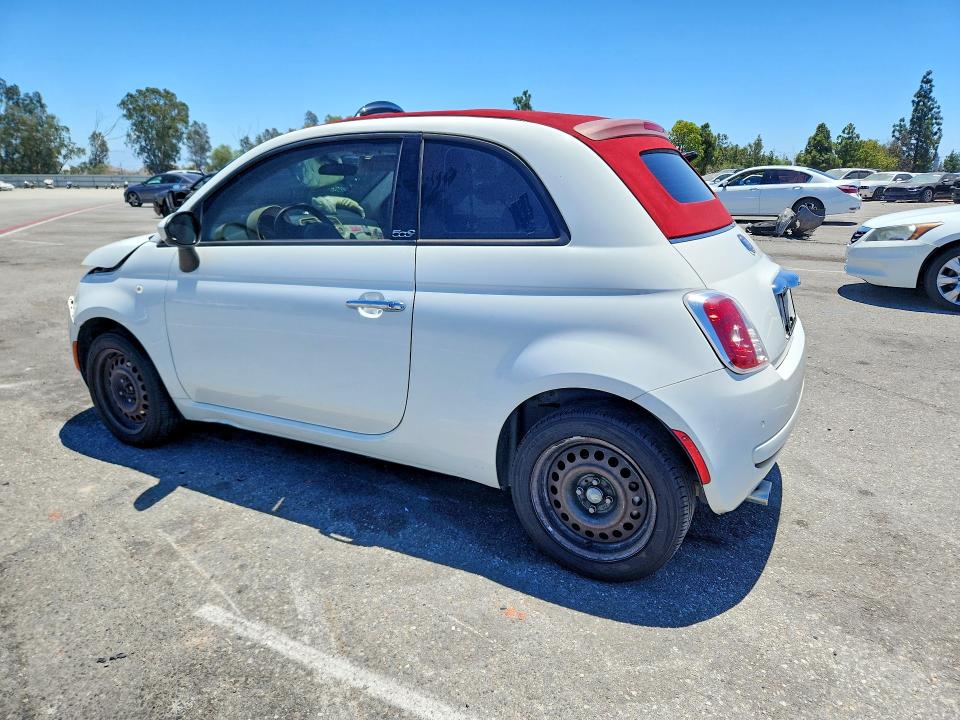 2013 Fiat VIN 3C3CFFDR4DT684460 COPART salvage auction — FRONT END, Ca - Salvage Certificate, sold $225 on 2026-08-18 (photo 2)