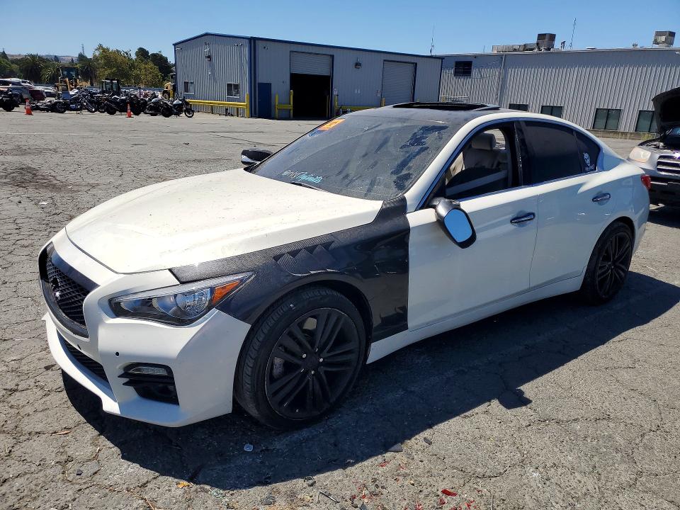 2015 Infiniti Q50 VIN JN1BV7AP8FM343254 COPART salvage auction — SIDE, Ca - Salvage Certificate, sold $200 on 2026-07-31 (photo 1)