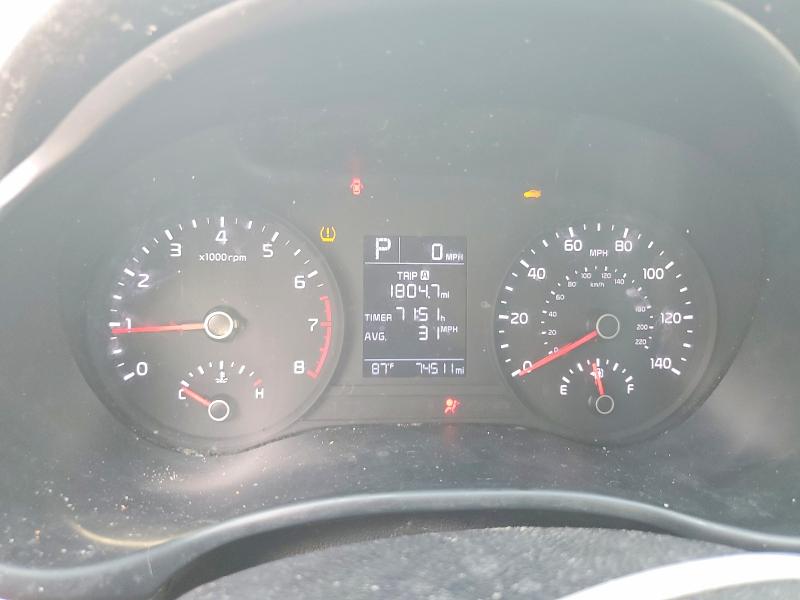 2018 Kia Rio VIN 3KPA24AB2JE046962 COPART salvage auction — FRONT END, Oh - Dealer Only Salvage Title (P), sold $1,750 on 2026-07-10 (photo 9)