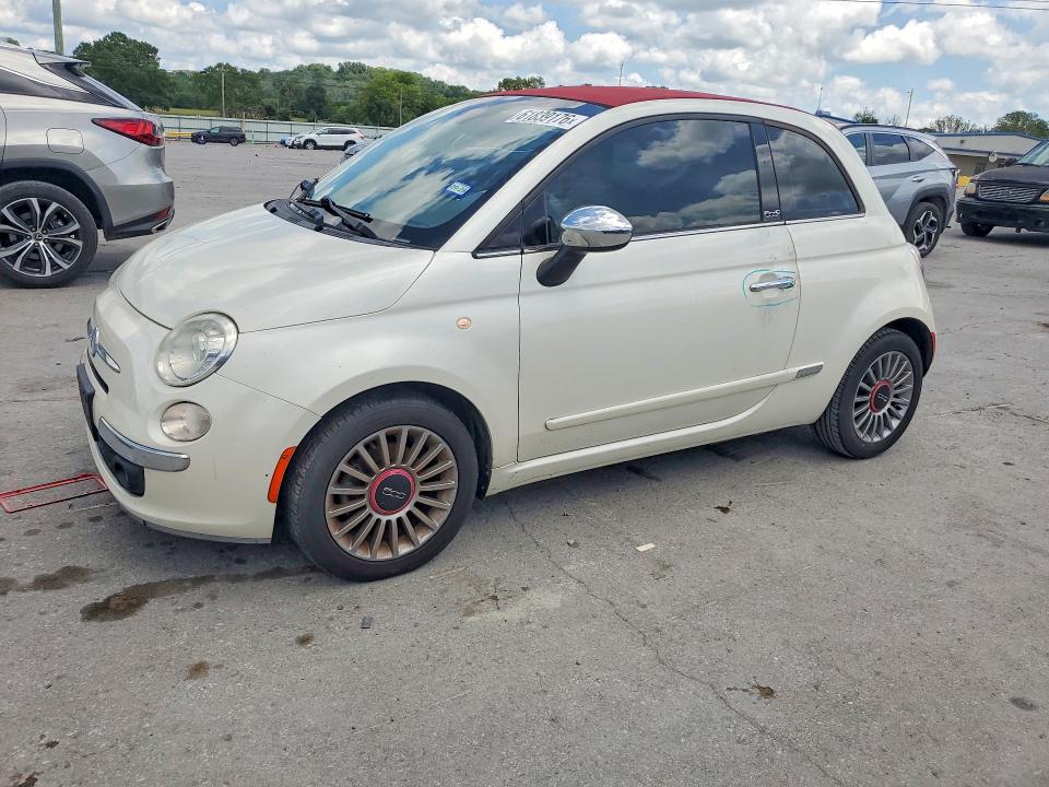 2012 Fiat 500 VIN 3C3CFFER4CT202020 COPART salvage auction — MINOR DENT/SCRATCHES, Tn - Salvage Certificate, sold $150 on 2026-08-03 (photo 1)