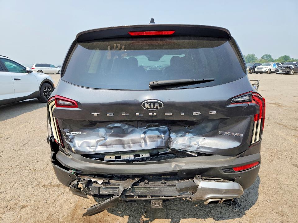 2020 Kia Telluride VIN 5XYP5DHC1LG049471 COPART salvage auction — REAR END, Pa - Certificate Of Salvage, sold $225 on 2026-07-24 (photo 6)