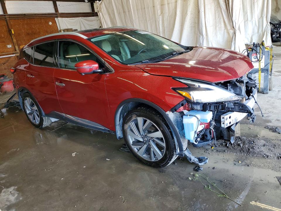 2019 Nissan Murano VIN 5N1AZ2MS5KN135770 COPART salvage auction — FRONT END, Pa - Certificate Of Salvage, sold $3,050 on 2026-07-30 (photo 4)