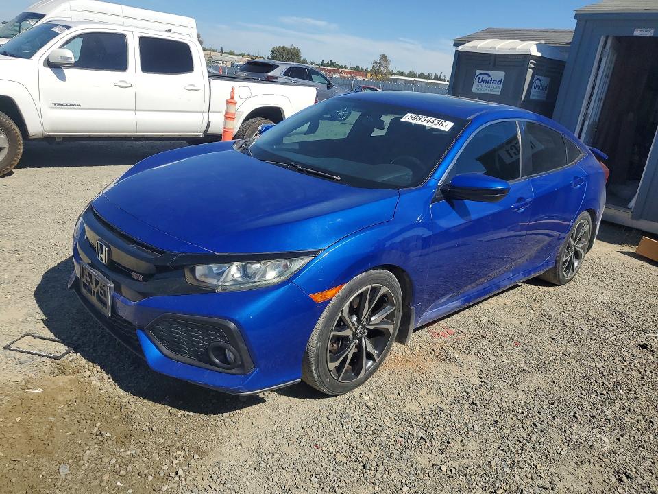 2018 Honda Civic VIN 2HGFC1E55JH702194 COPART salvage auction — MINOR DENT/SCRATCHES, Ca - Dis/Dlr/Exp Only Clean Title, sold $12,100 on 2026-07-30 (photo 1)