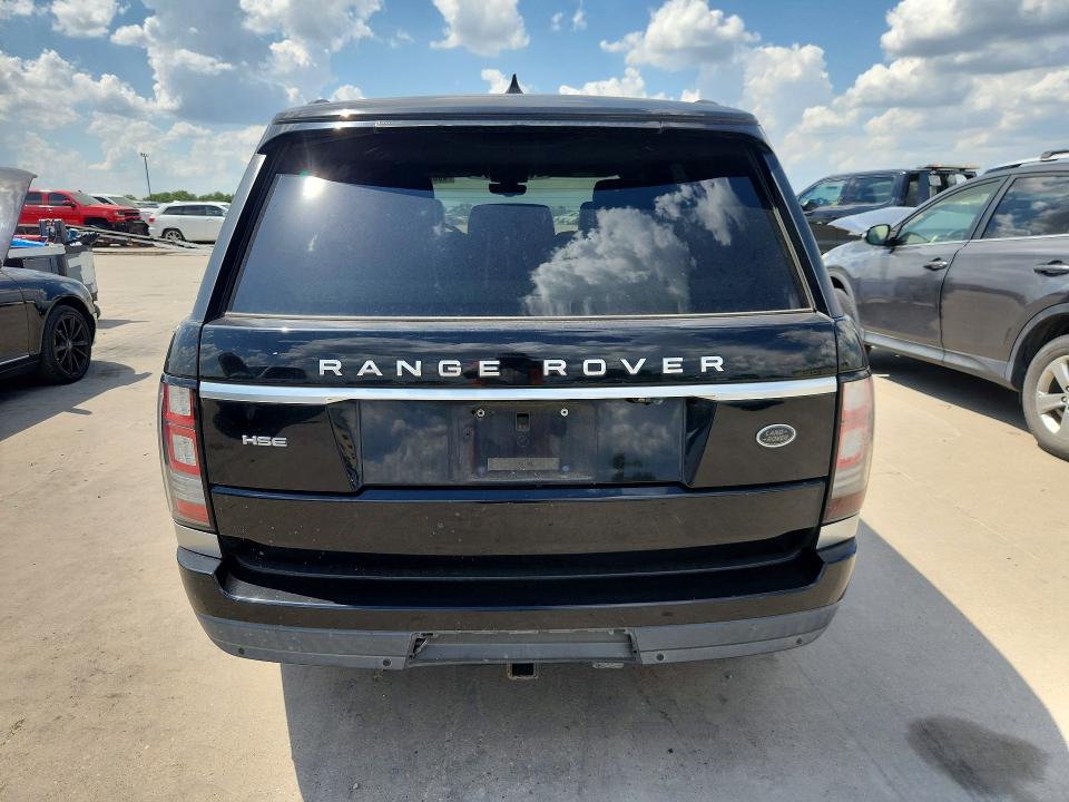 2017 Land rover RANGE ROVER VIN SALGS2FV3HA328499 COPART salvage auction — MECHANICAL, Tx - Certificate Of Title, sold $3,550 on 2026-07-09 (photo 6)