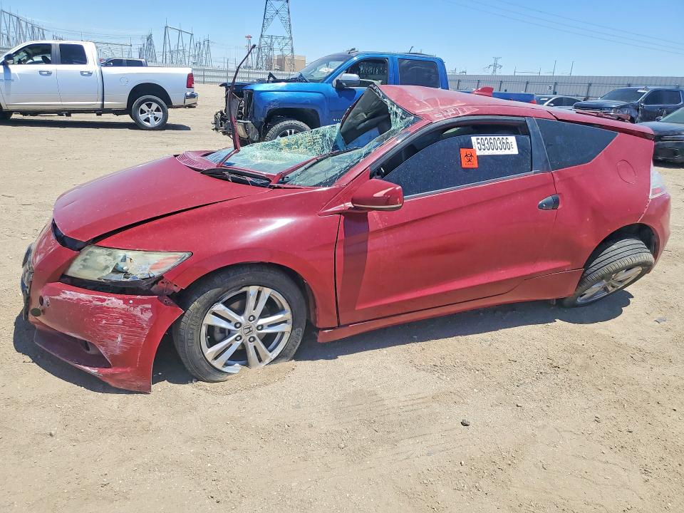 2011 Honda Cr-z VIN JHMZF1D60BS008874 COPART salvage auction — ROLLOVER, Ca - Salvage Certificate, sold $200 on 2026-07-20 (photo 1)