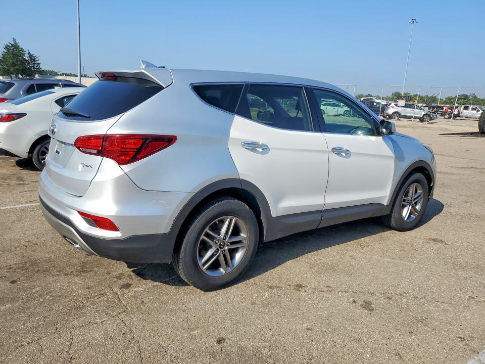 2017 Hyundai Santa fe VIN 5XYZT3LB0HG498896 COPART salvage auction — FRONT END, In - Certificate Of Title, sold $3,950 on 2026-07-31 (photo 3)