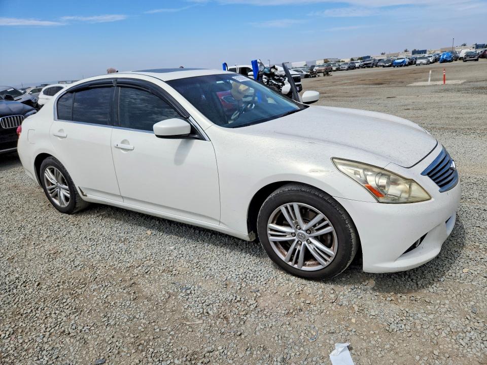2012 Infiniti G37 VIN JN1CV6APXCM623185 COPART salvage auction — WATER/FLOOD, CA - CERT OF TITLE-SALVAGED, sold $1,200 on 2026-07-17 (photo 4)
