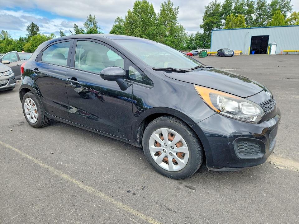 2013 Kia Rio VIN KNADM5A33D6157033 COPART salvage auction — REAR END, Or - Non Public Clean Title, sold $275 on 2026-07-17 (photo 4)