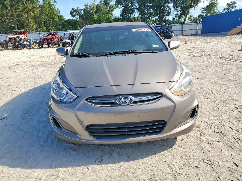 2017 Hyundai Accent VIN KMHCT4AE0HU388949 COPART salvage auction — FRONT END, Ga - Certificate Of Title, sold $1,300 on 2026-07-28 (photo 5)