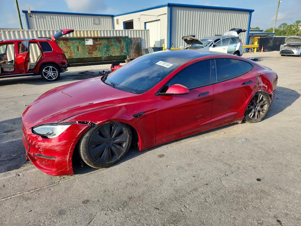 2025 Tesla Model s VIN 5YJSA1E61SF548456 COPART salvage auction — FRONT END, Fl - Cert Of Title Slvg Rebuildable, sold $29,250 on 2026-09-10 (photo 1)
