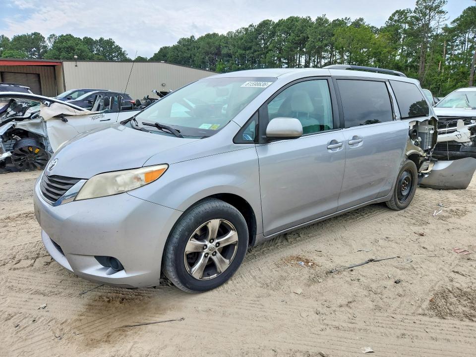 2014 Toyota Sienna VIN 5TDKK3DC0ES407393 COPART salvage auction — REAR END, MD - CERT OF SALVAGE > 75% DAMAGE (P), sold $1,000 on 2026-07-28 (photo 1)