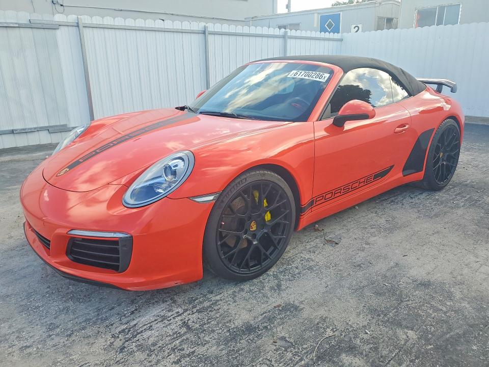 2017 Porsche 911 VIN WP0CA2A97HS142235 — COPART salvage auction photo