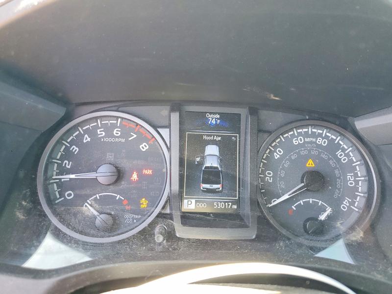 2022 Toyota Tacoma VIN 3TMCZ5AN9NM456352 COPART salvage auction — FRONT END, Ca - Salvage Certificate, sold $7,700 on 2026-07-30 (photo 9)
