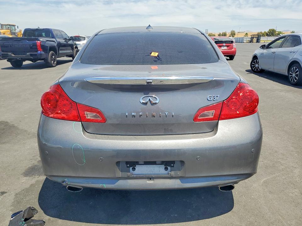 2013 Infiniti G VIN JN1CV6AP3DM306916 COPART salvage auction — VANDALISM, CA - SALVAGE CERTIFICATE, sold $3,100 on 2026-07-15 (photo 6)