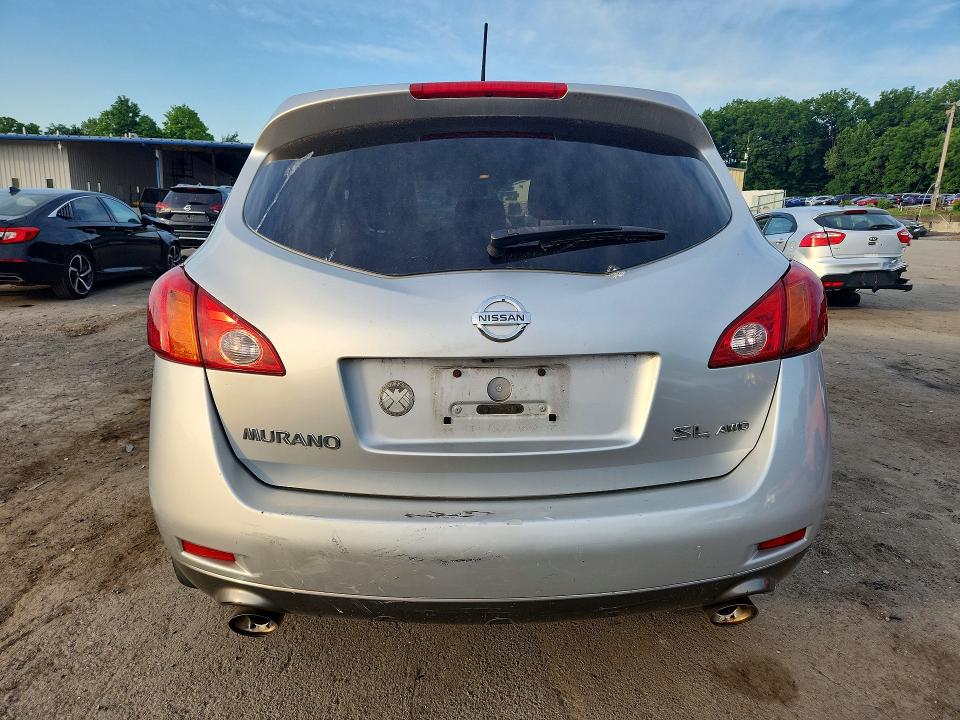2010 Nissan Murano VIN JN8AZ1MW7AW133842 COPART salvage auction — FRONT END, Ny - Mv-907A Salvage Certificate, sold $400 on 2026-07-23 (photo 6)