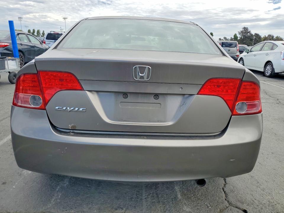 2006 Honda Civic VIN JHMFA16836S007062 COPART salvage auction — FRONT END, CA - SALVAGE CERTIFICATE, sold $500 on 2026-07-31 (photo 6)