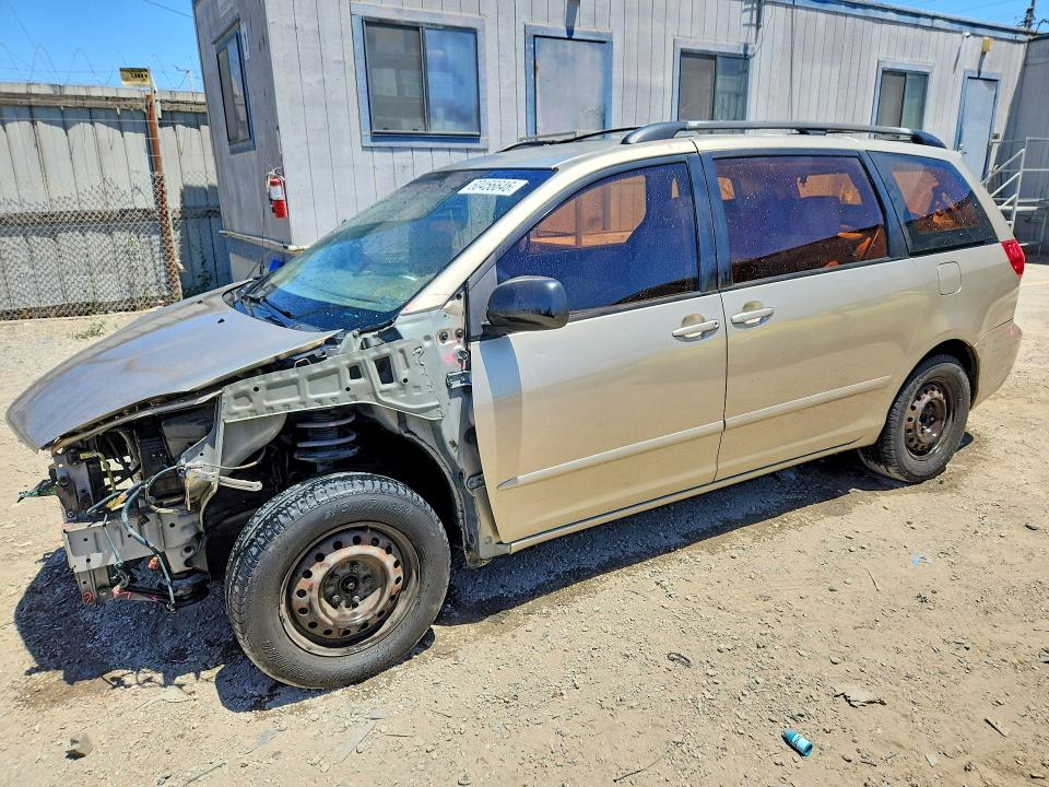 2008 Toyota Sienna VIN 5TDZK23C68S141120 COPART salvage auction — FRONT END, CA - SALVAGE CERTIFICATE, sold $1,050 on 2026-07-27 (photo 1)