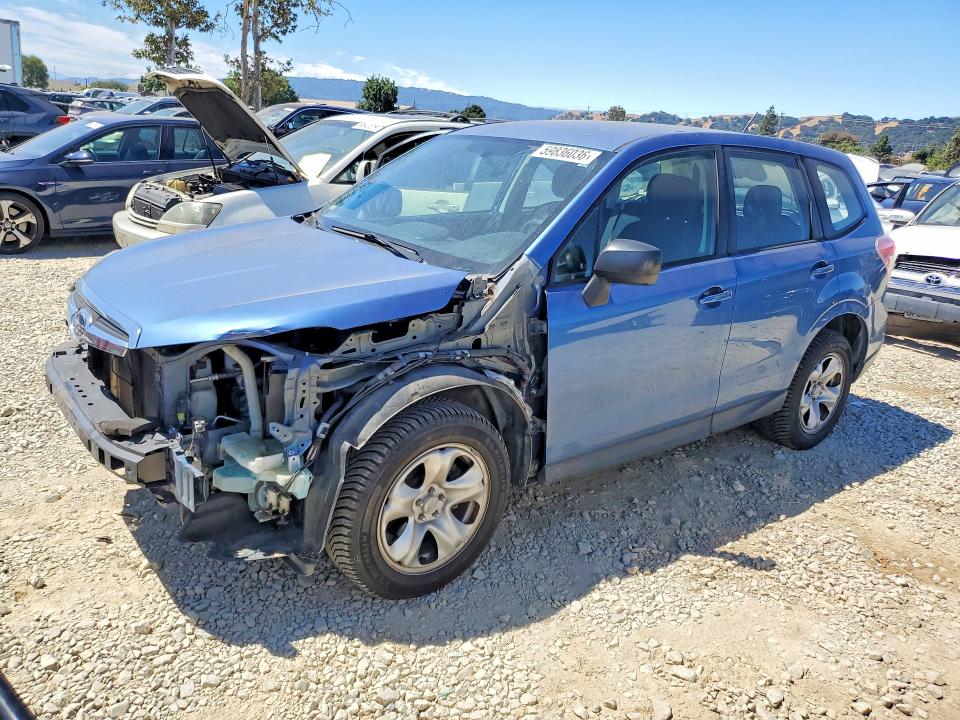 2015 Subaru Forester VIN JF2SJAAC1FH546130 COPART salvage auction — FRONT END, Ca - Salvage Certificate, sold $2,000 on 2026-07-14 (photo 1)