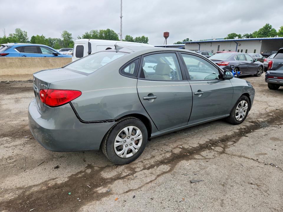 2010 Hyundai Elantra VIN KMHDU4AD9AU859155 COPART salvage auction — REAR END, Ny - Mv-907A Salvage Certificate, sold $900 on 2026-07-09 (photo 3)