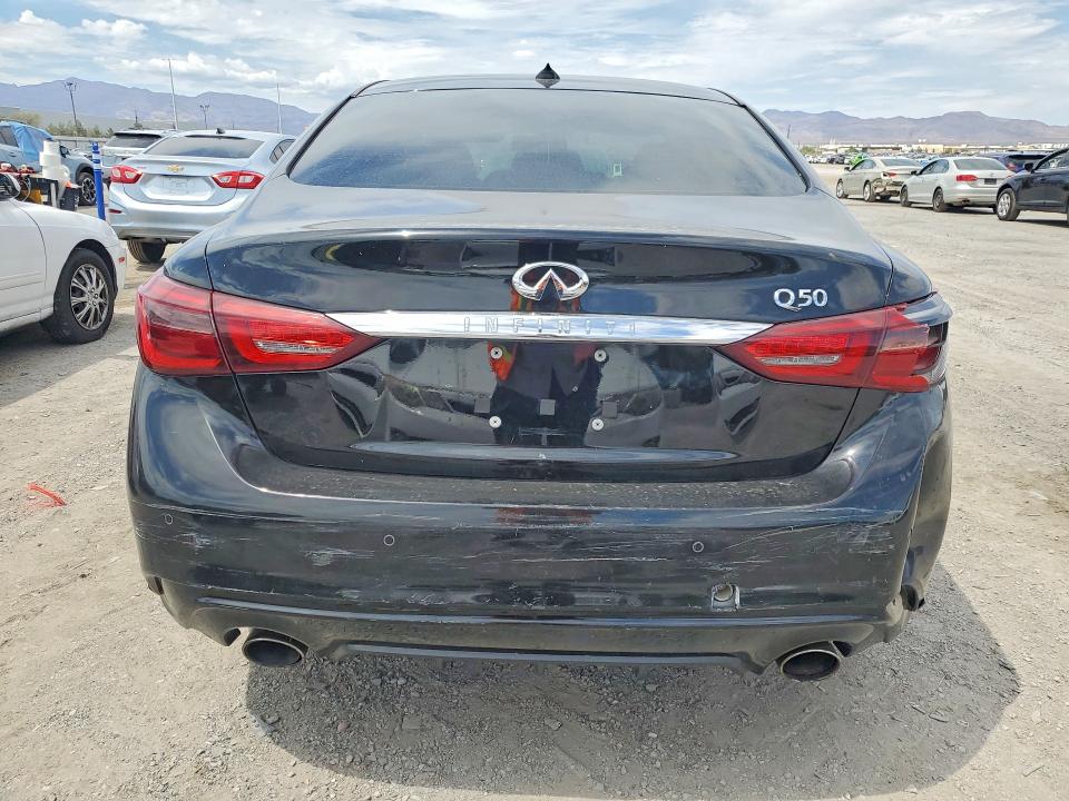 2018 Infiniti Q50 VIN JN1EV7APXJM362667 COPART salvage auction — MECHANICAL, CA - SALVAGE CERTIFICATE (P), sold $1,300 on 2026-07-16 (photo 6)