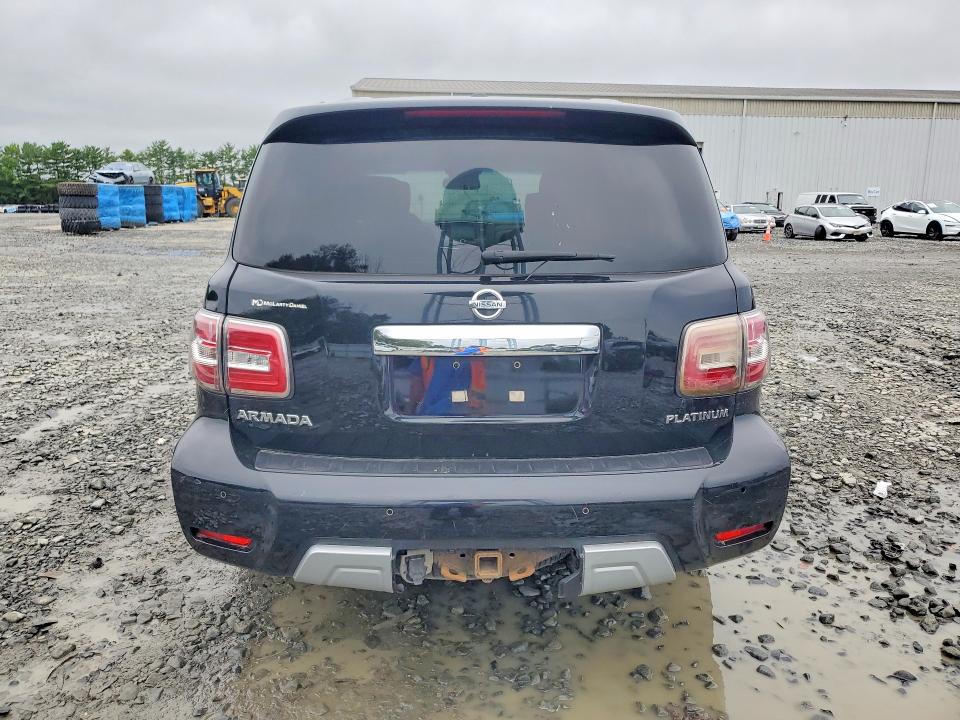 2017 Nissan Armada VIN JN8AY2NE7H9706567 COPART salvage auction — MECHANICAL, Nj - Certificate Of Title, sold $2,650 on 2026-07-13 (photo 6)