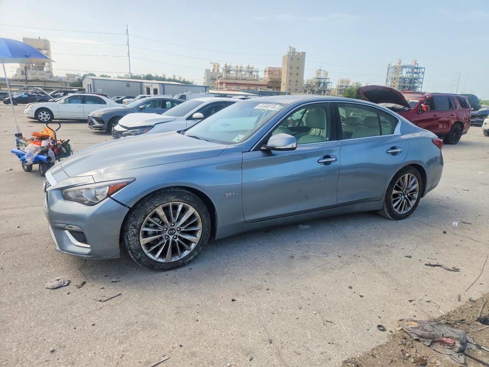 2018 Infiniti Q50 VIN JN1EV7AP9JM352034 COPART salvage auction — WATER/FLOOD, La - Cert Of Title-Salvage Flood, sold $70 on 2026-07-29 (photo 1)