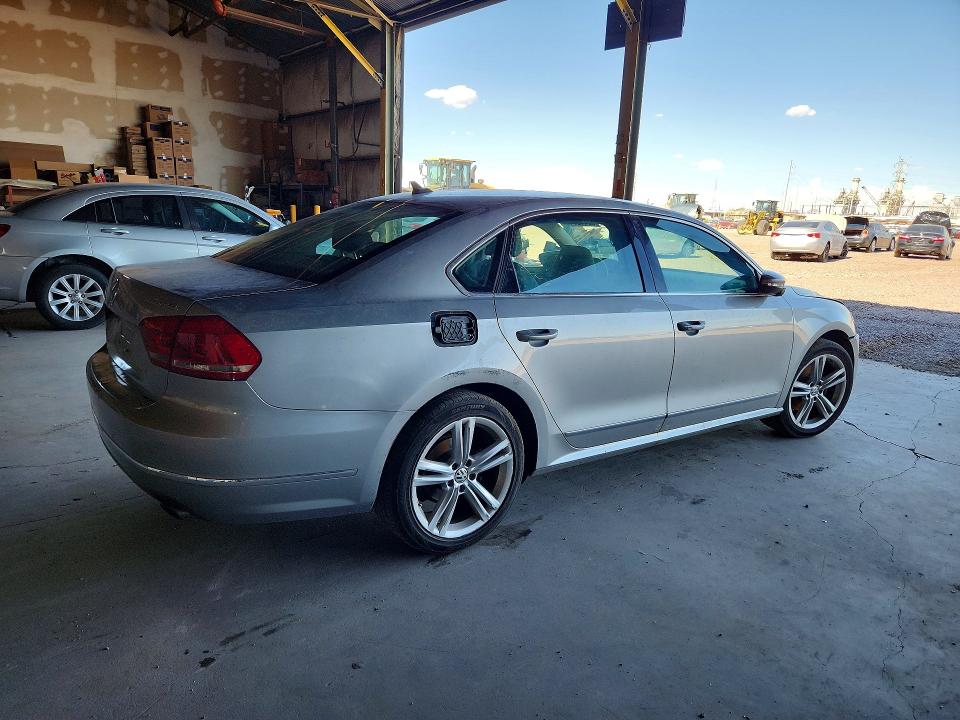 2012 Volkswagen Passat VIN 1VWCM7A39CC104229 COPART salvage auction — FRONT END, AZ - CERTIFICATE OF TITLE, sold $475 on 2026-07-29 (photo 3)