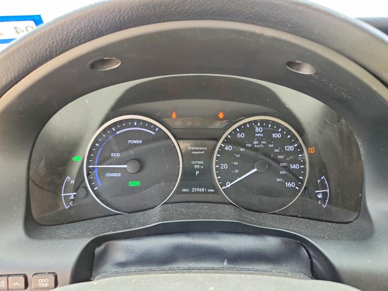 2013 Lexus ES VIN JTHBW1GG9D2019817 COPART salvage auction — SIDE, Tx - Salvage Vehicle Title, sold $1,950 on 2026-07-07 (photo 9)