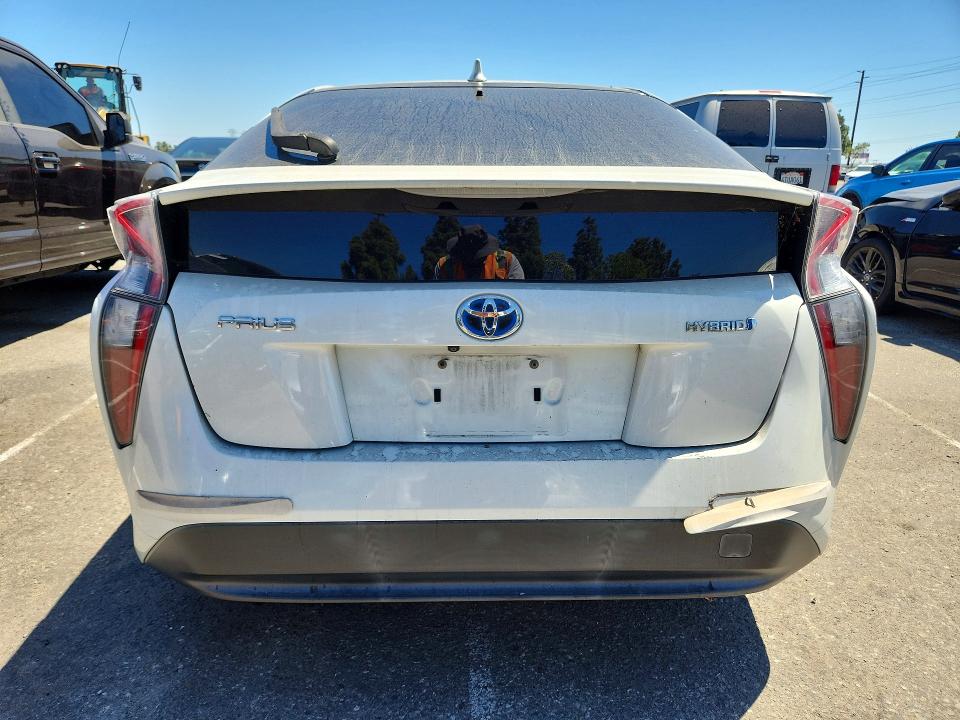 2016 Toyota Prius VIN JTDKBRFU1G3013298 COPART salvage auction — REAR END, Ca - Salvage Certificate, sold $2,350 on 2026-07-23 (photo 6)