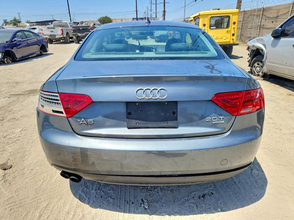 2013 Audi A5 VIN WAULFAFR1DA001419 COPART salvage auction — REAR END, Ca - Dis/Dlr/Exp App For Dup Clean, sold $1,050 on 2026-07-27 (photo 6)