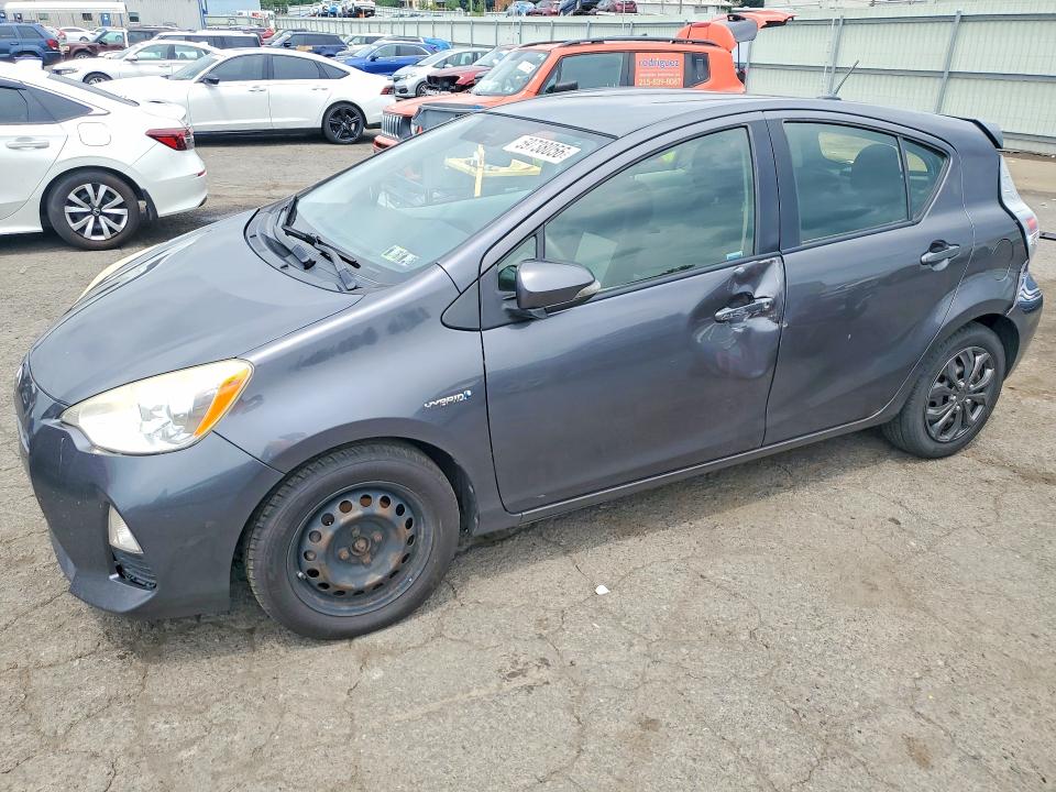 2013 Toyota Prius c VIN JTDKDTB32D1545137 COPART salvage auction — REAR END, PA - CERTIFICATE OF SALVAGE, sold $175 on 2026-07-21 (photo 1)