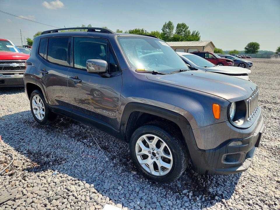 2017 Jeep Renegade VIN ZACCJBBB3HPE95532 COPART salvage auction — FRONT END, Il - Salvage Certificate, sold $1,250 on 2026-08-17 (photo 4)