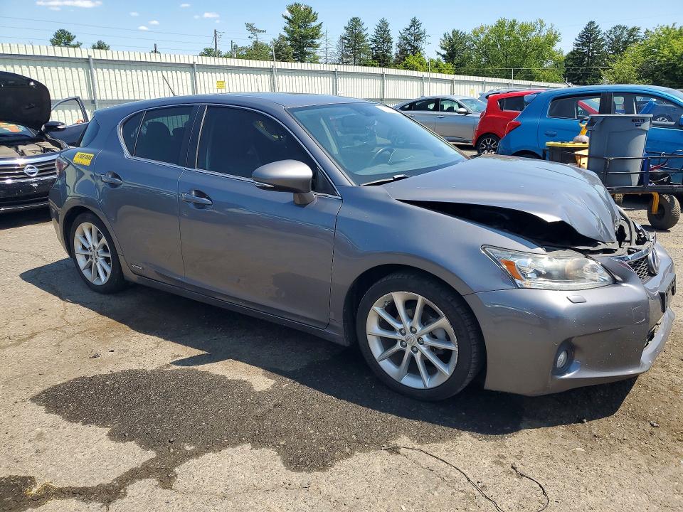 2012 Lexus Ct VIN JTHKD5BHXC2082131 COPART salvage auction — FRONT END, Pa - Certificate Of Salvage, sold $2,250 on 2026-07-31 (photo 4)