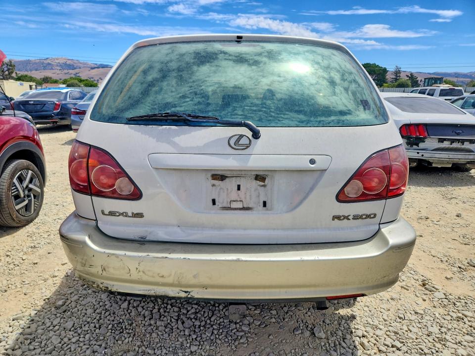 1999 Lexus Rx VIN JT6HF10U0X0028845 COPART salvage auction — REAR END, Ca - Salvage Certificate, sold $700 on 2026-07-30 (photo 6)