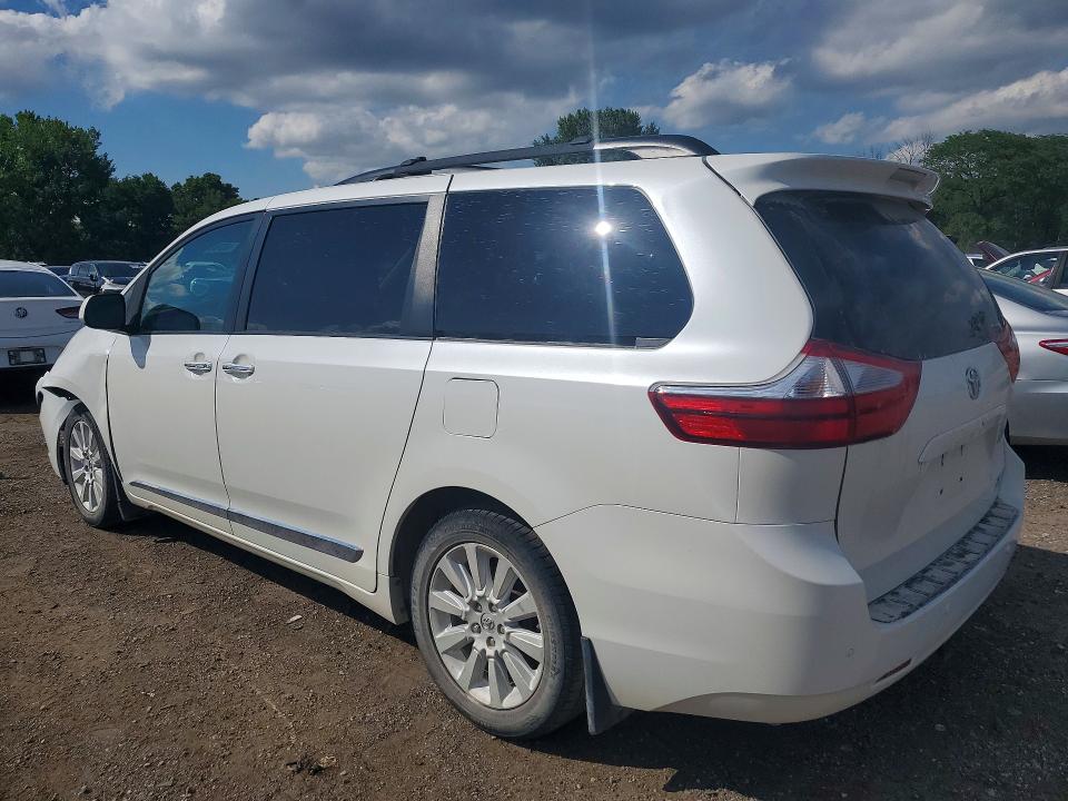 2015 Toyota Sienna VIN 5TDDK3DC1FS127458 COPART salvage auction — FRONT END, Ia - Cert Of Title-Prior Salvage, sold $5,600 on 2026-07-17 (photo 2)