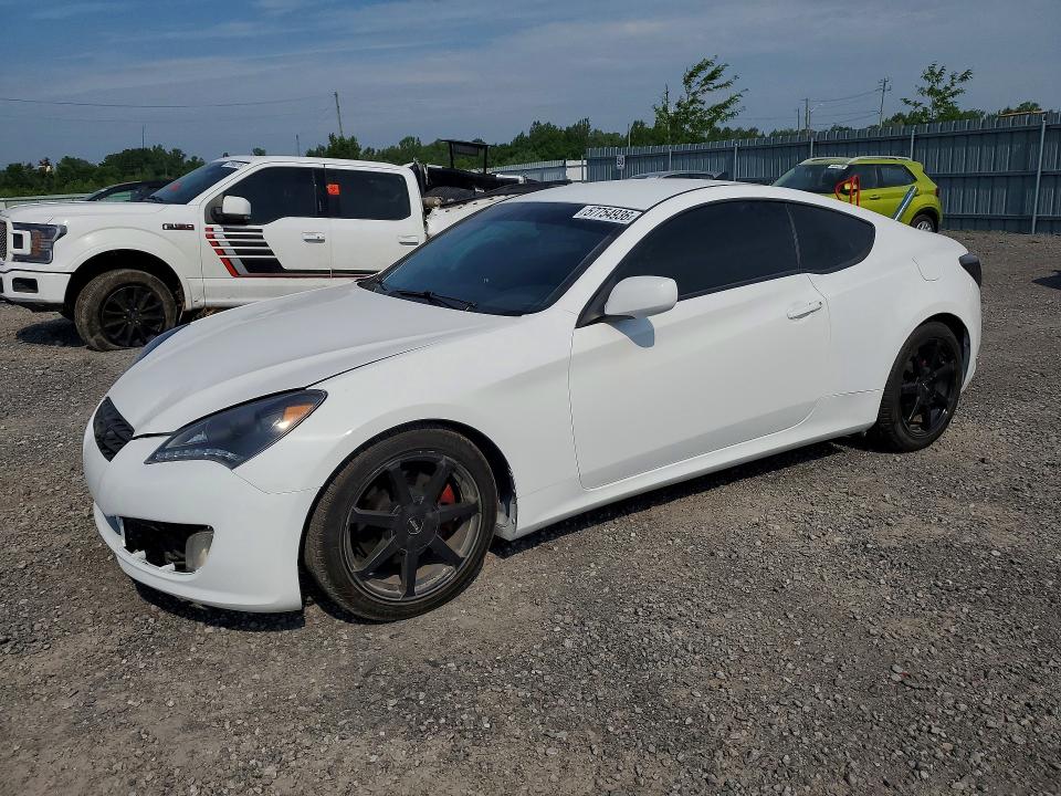 2010 Hyundai Genesis VIN KMHHT6KD6AU015055 COPART salvage auction — FRONT END, ON - PERMIT NO BRAND - UNFIT, sold $825 on 2026-07-28 (photo 1)
