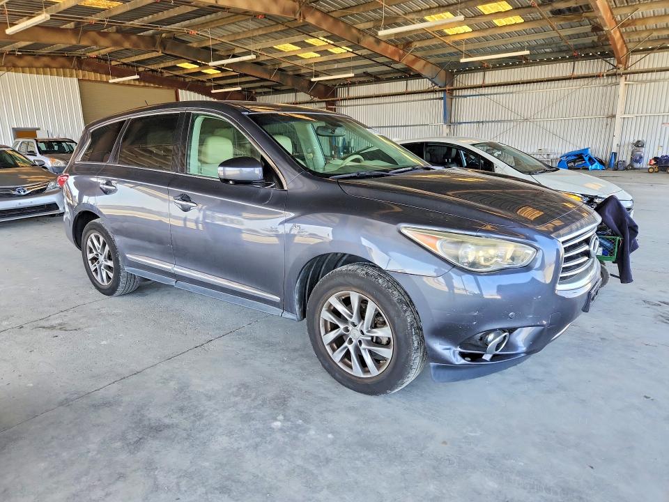 2014 Infiniti Qx60 VIN 5N1AL0MMXEC545567 COPART salvage auction — FRONT END, Ca - Salvage Certificate, sold $1,700 on 2026-07-09 (photo 4)