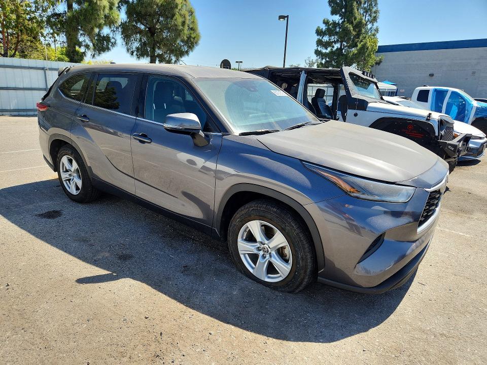 2021 Toyota Highlander VIN 5TDCZRAH1MS039999 COPART salvage auction — REAR END, Nc - Certificate Of Title, sold $10,100 on 2026-07-27 (photo 4)